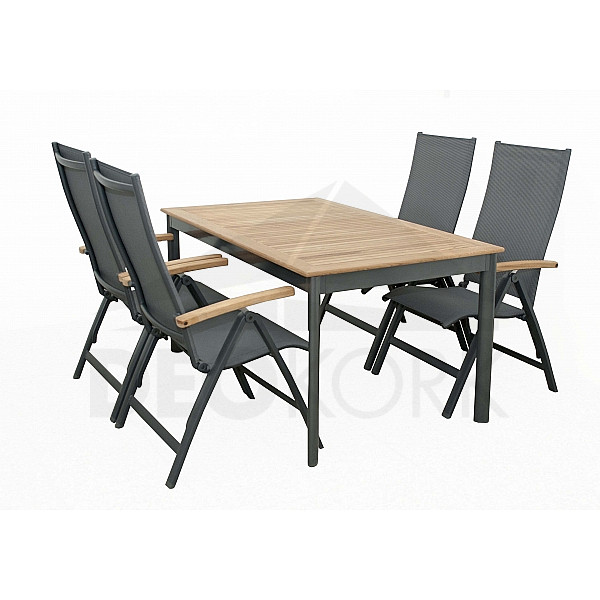 Aluminijasti sklop CONCEPT TEAK 1+4 (tik)