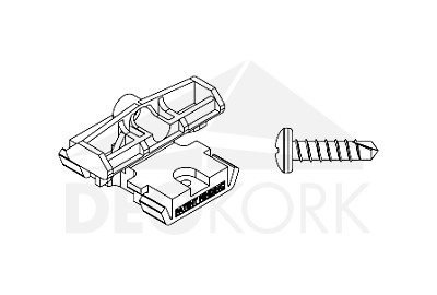 Set PVC sponka 9486 za Al. osnovni profili, TWINSON