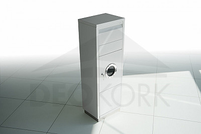 Paketnica RADIUS DESIGN (LETTERMANN standing ovation 1 weiss 600E) bela