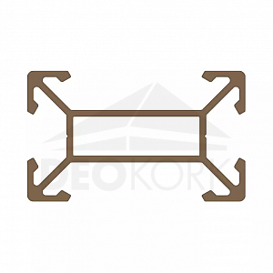 CLICK SYSTEM Osnovni aluminijasti profil 4S 9250, 30x50x6000 mm, TWINSON