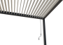 Vrtna aluminijasta pergola za steno 4x3 m (antracit)