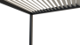 Vrtna aluminijasta pergola za steno 4x3 m (antracit)