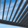 Vrtna aluminijasta pergola za steno 4x3 m (antracit)